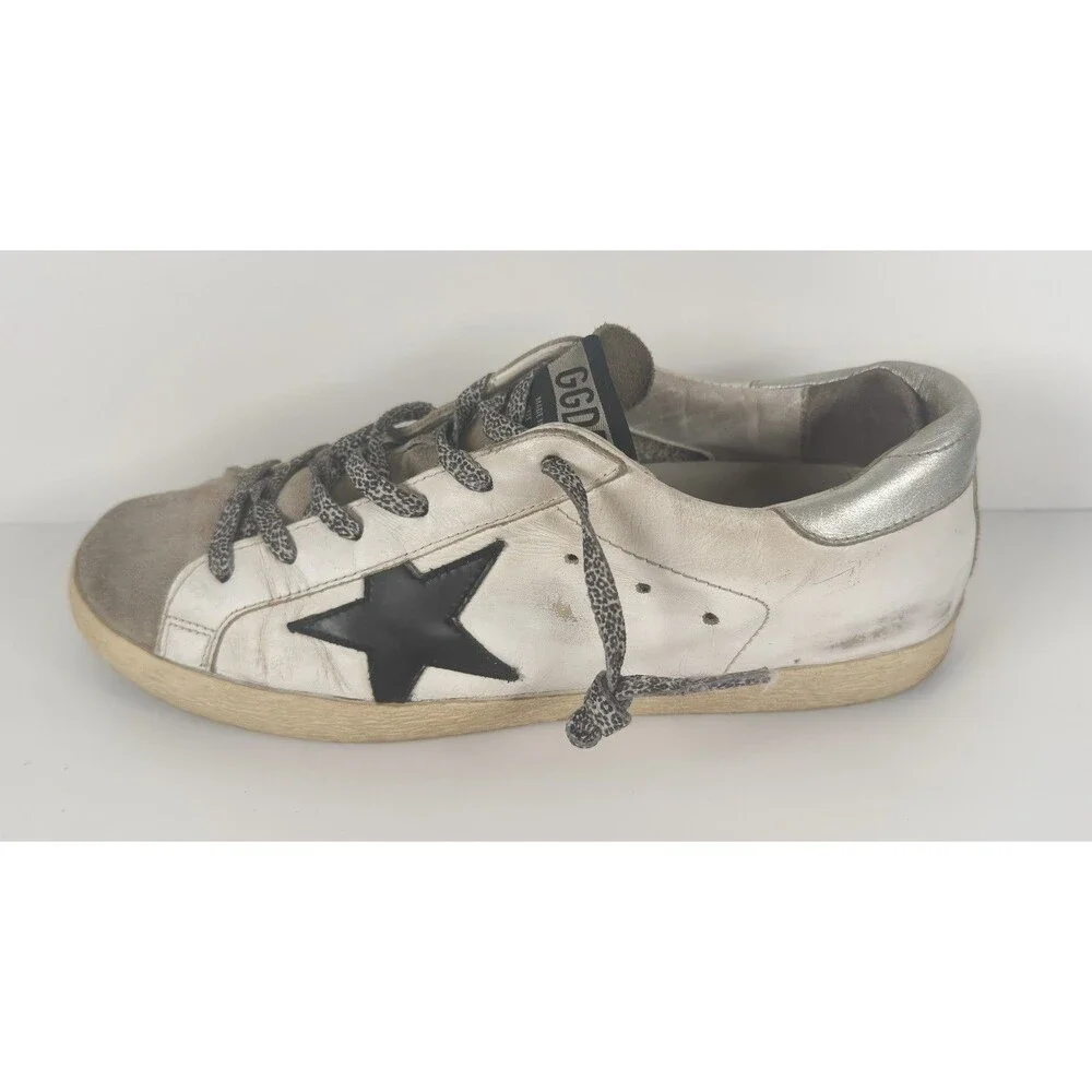 Golden Goose White & Gray Superstar Private EDT Women's Sneaker EU 39 US 9